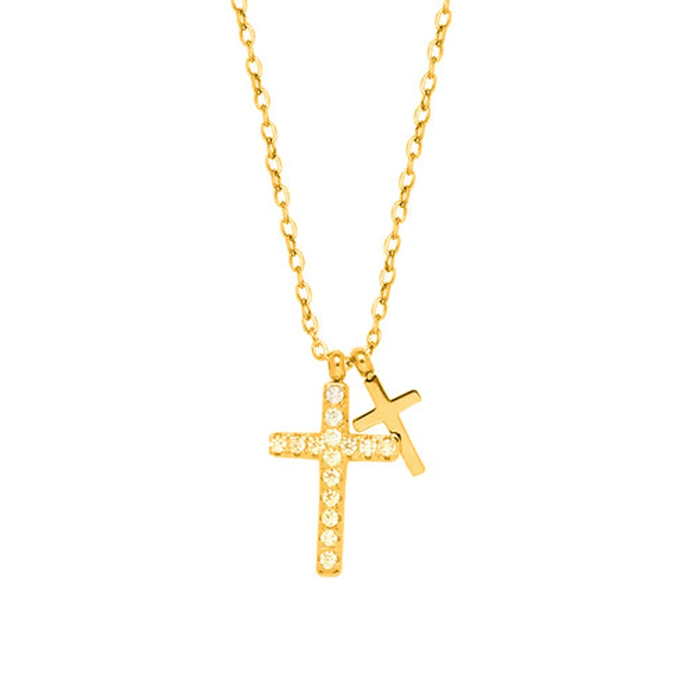 Dual Cross Necklace