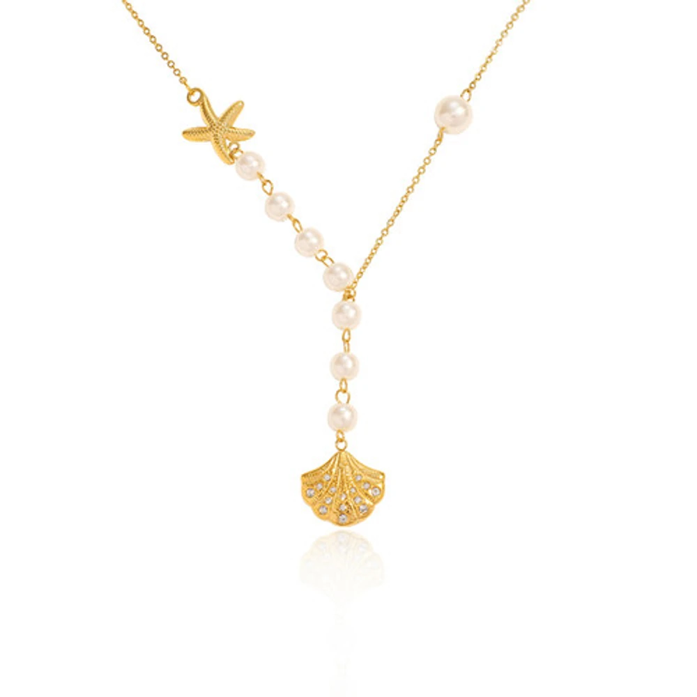 Shell Pearl Necklace