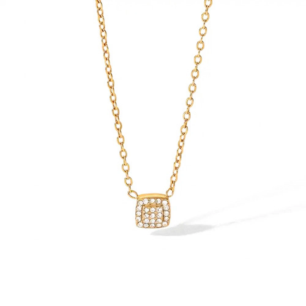 Square Gem Necklace