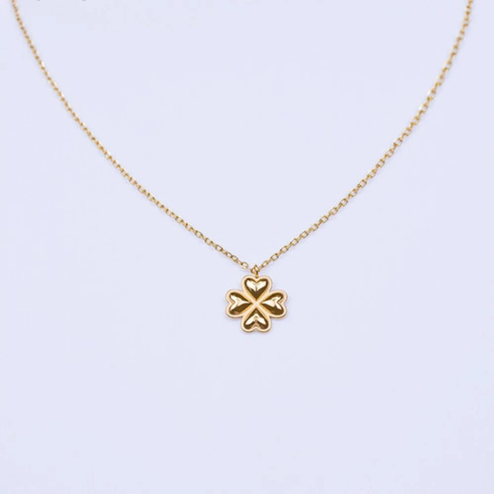 Gold Four Leaf Clover Necklace