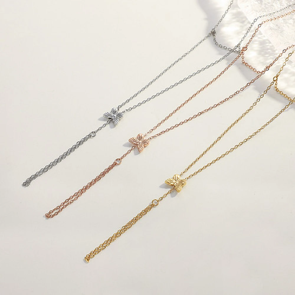 Mini Butterfly Connected Ring Bracelet