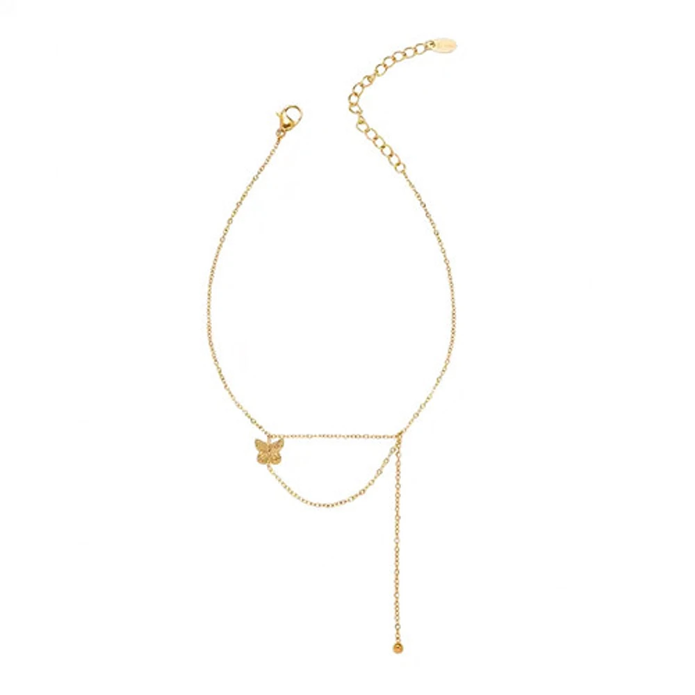 Butterfly Connected Anklet