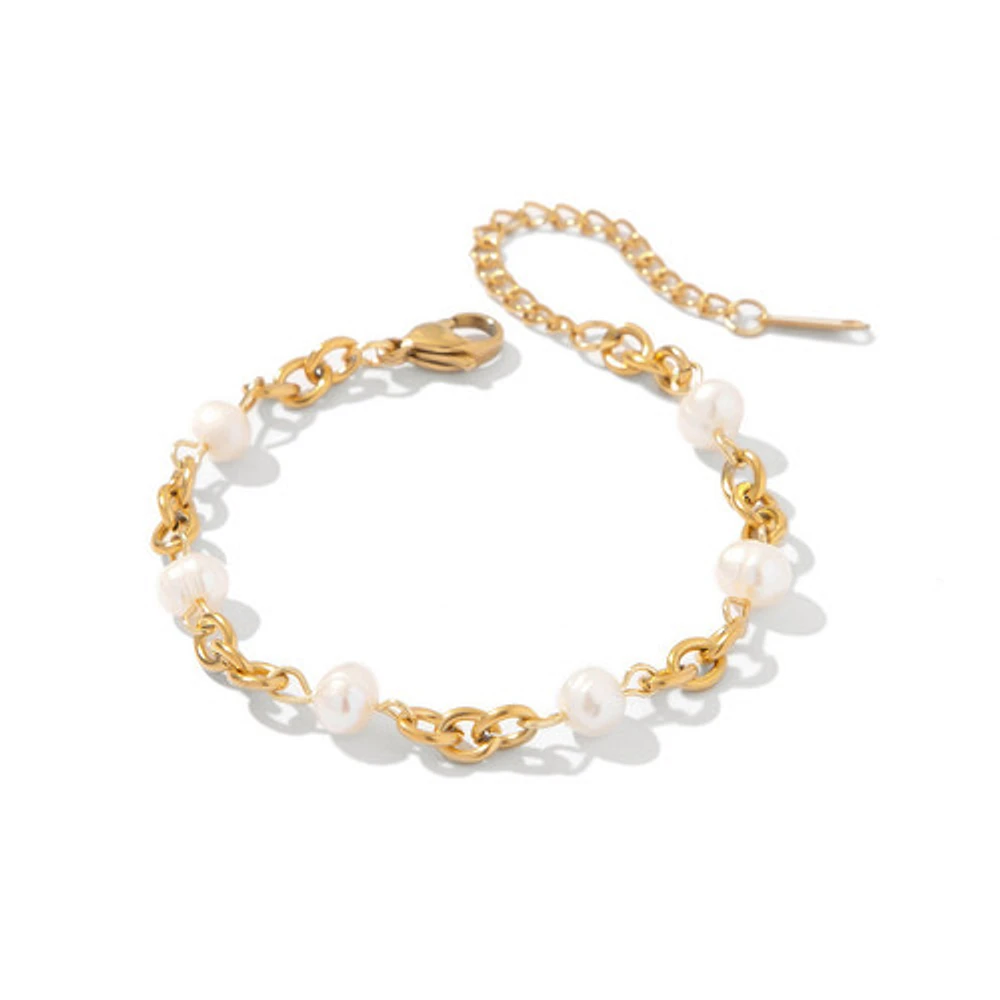 Abstract Pearl Bracelet