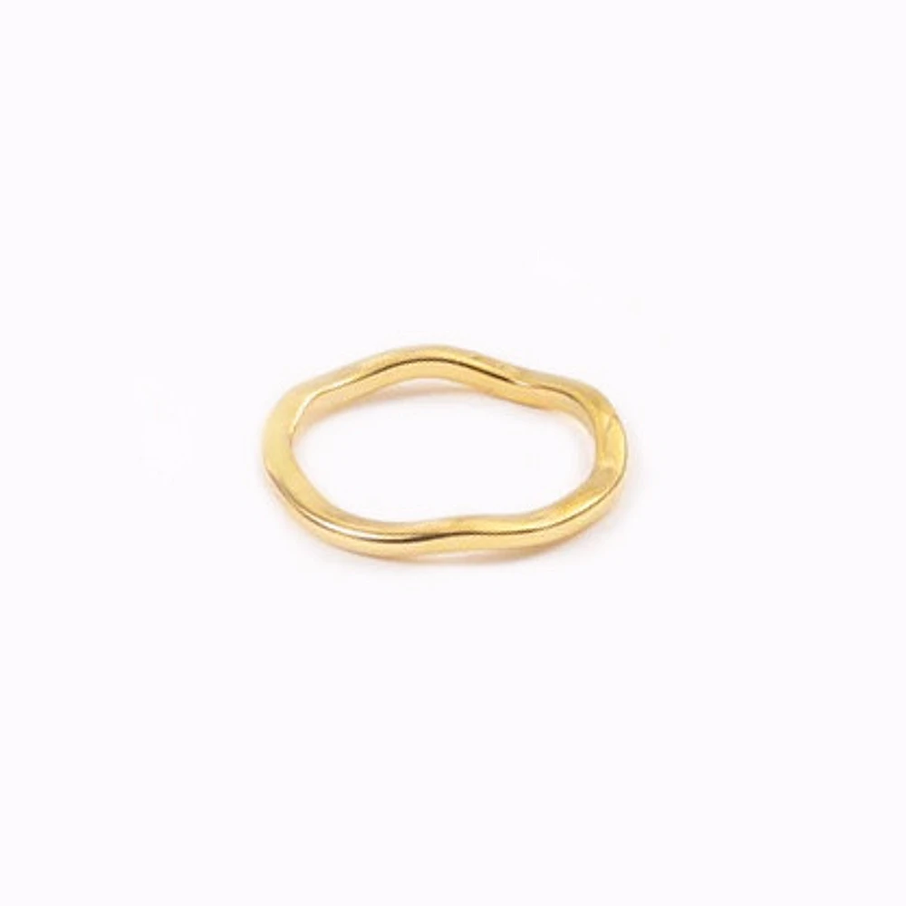 Abstract Waved Ring