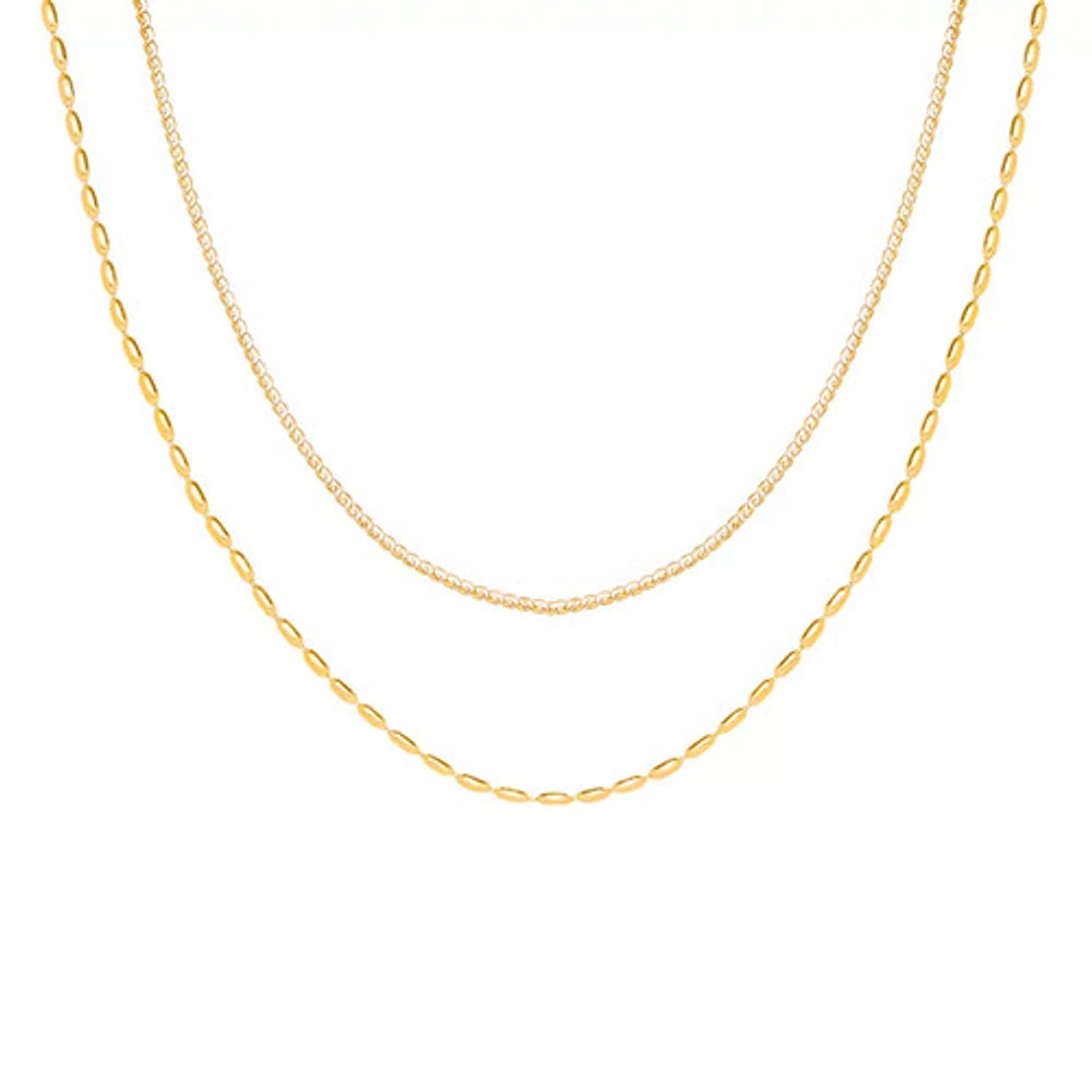 Delicate Dual Layer Beaded Necklace