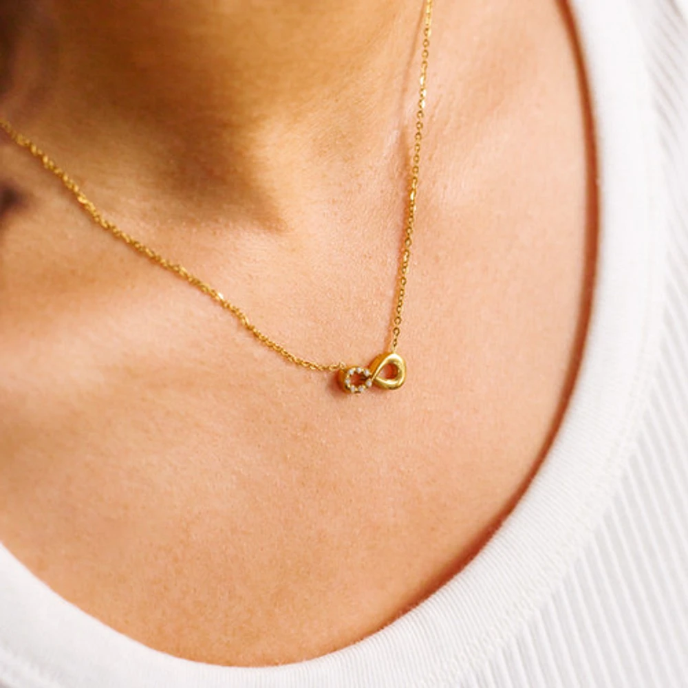 Infinity Multi Gem Necklace