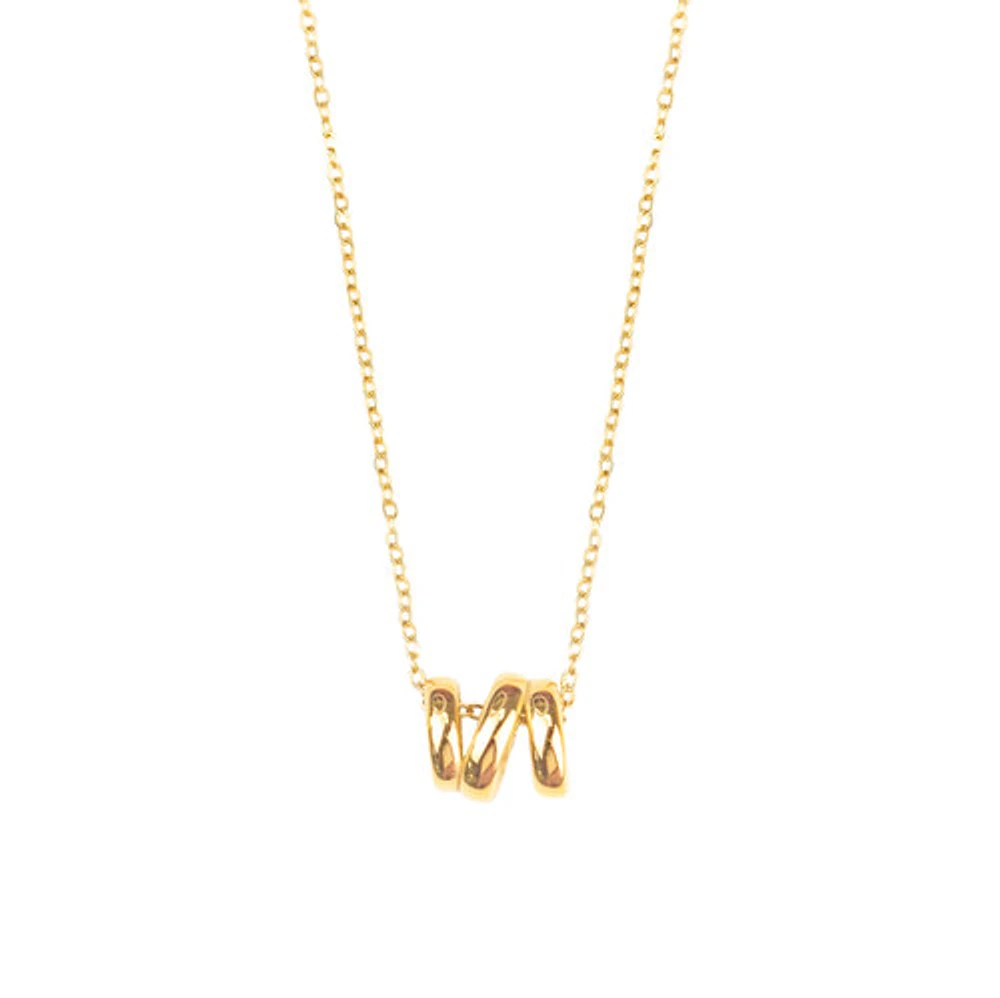Mom "M" Initial Necklace