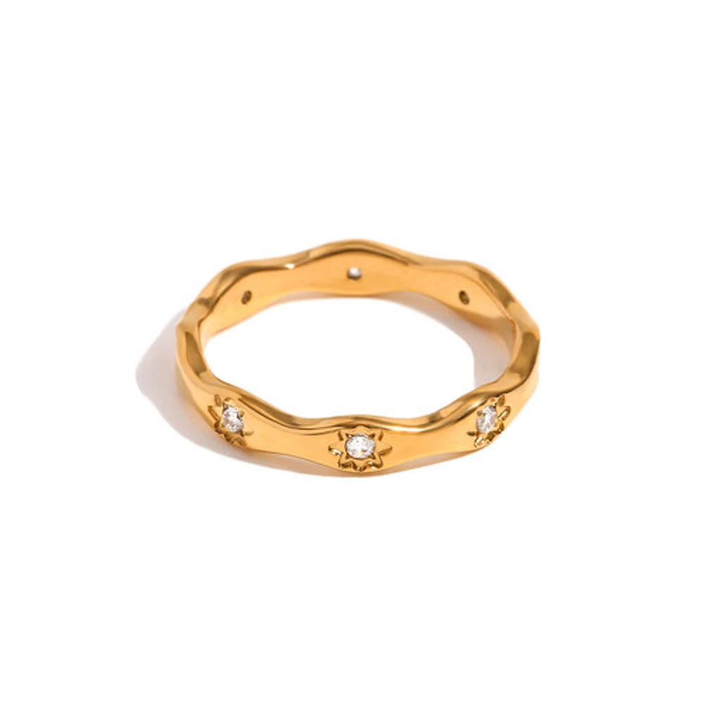 Wavy Star Ring