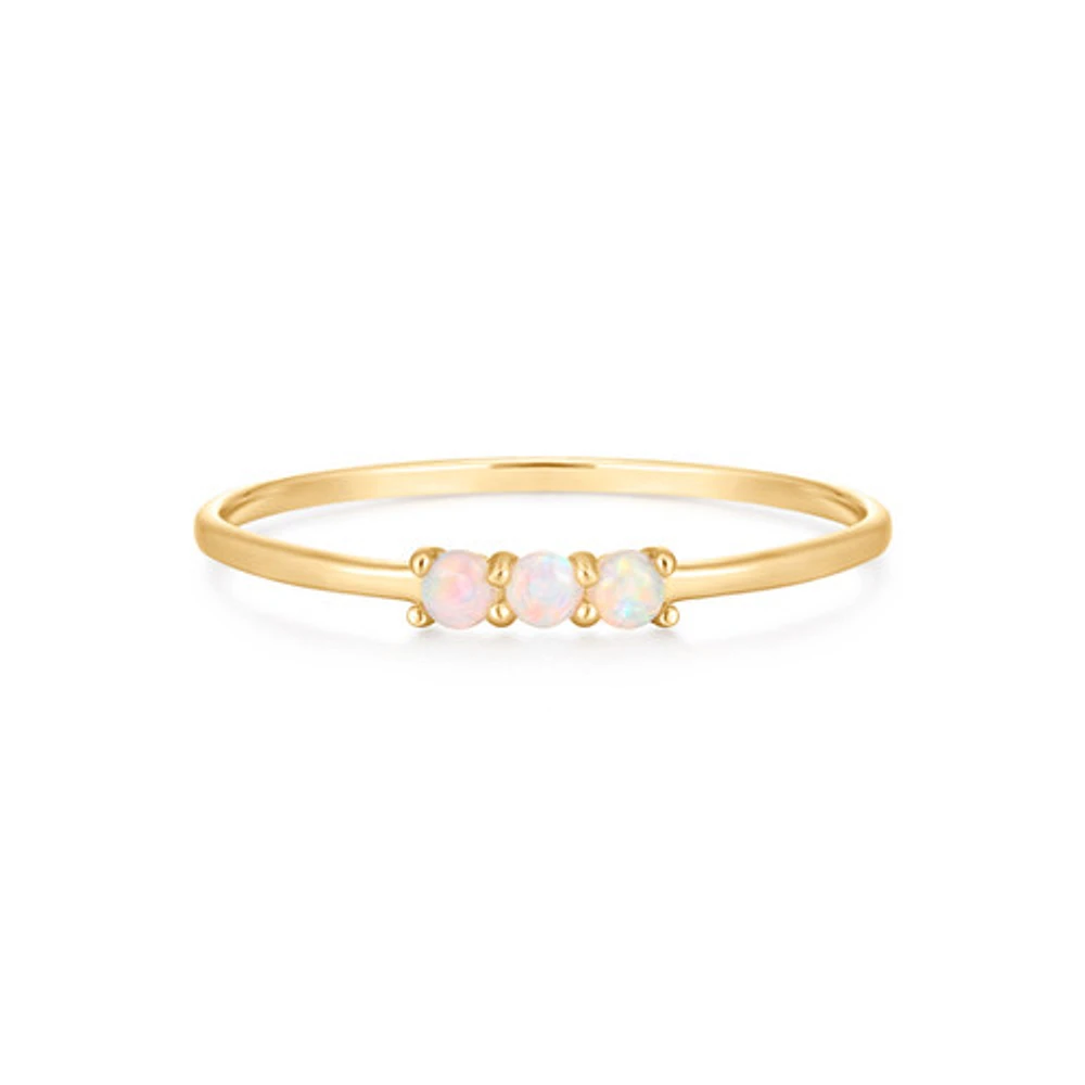 Triple Opal Ring