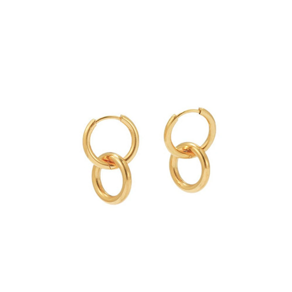 Gold Simple Ring Hoops