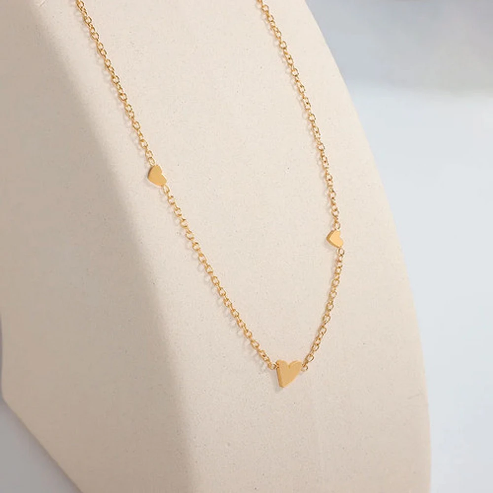 Mini Triple Heart Necklace