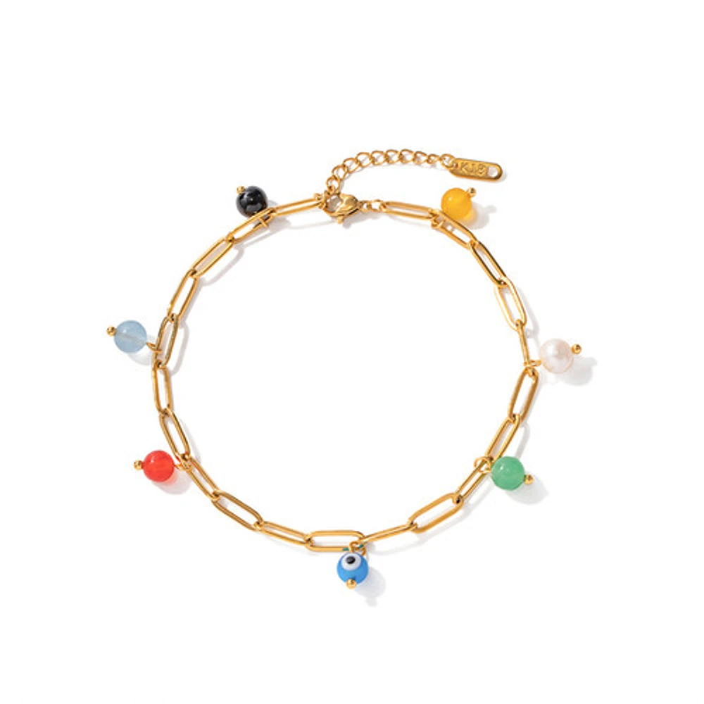 Mixed Stone Anklet