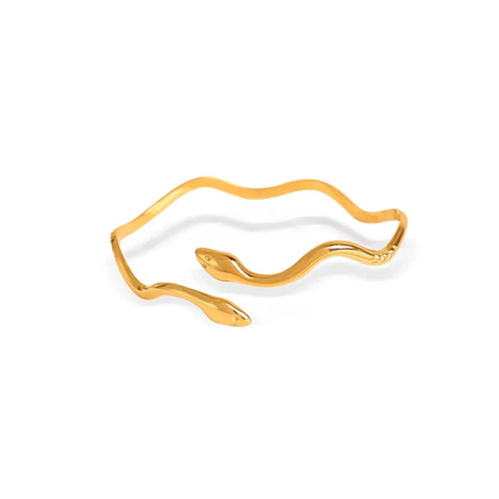 Gold Snake Bangle