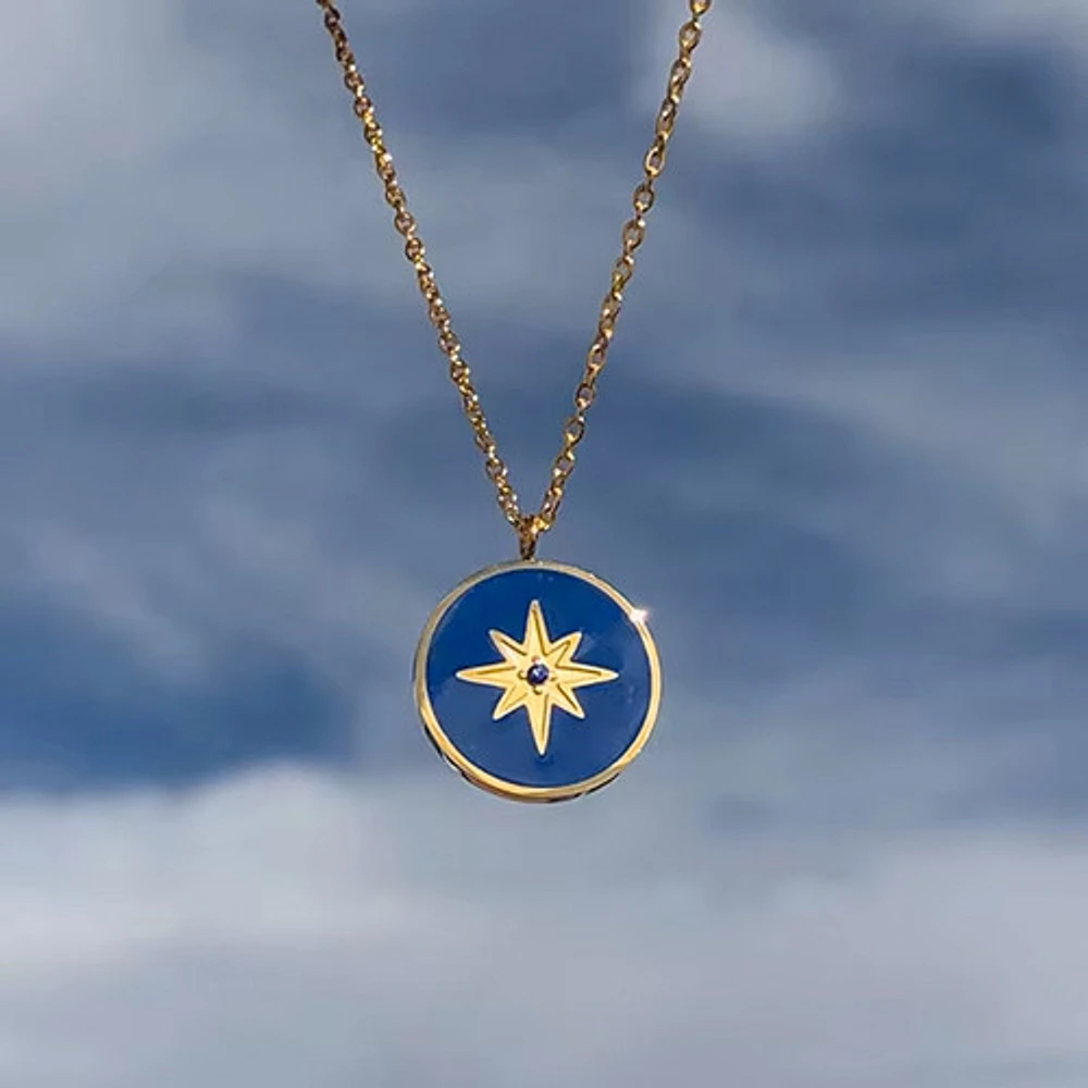 Eight Awn Star Necklace