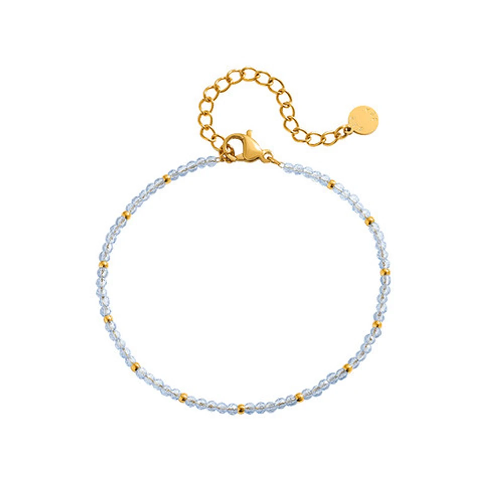 Blue Quartz Thin Bracelet