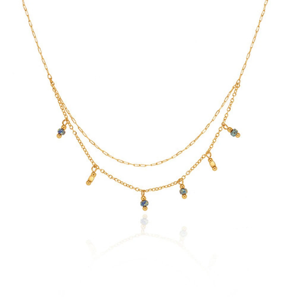 Layered Multi Beads Necklace