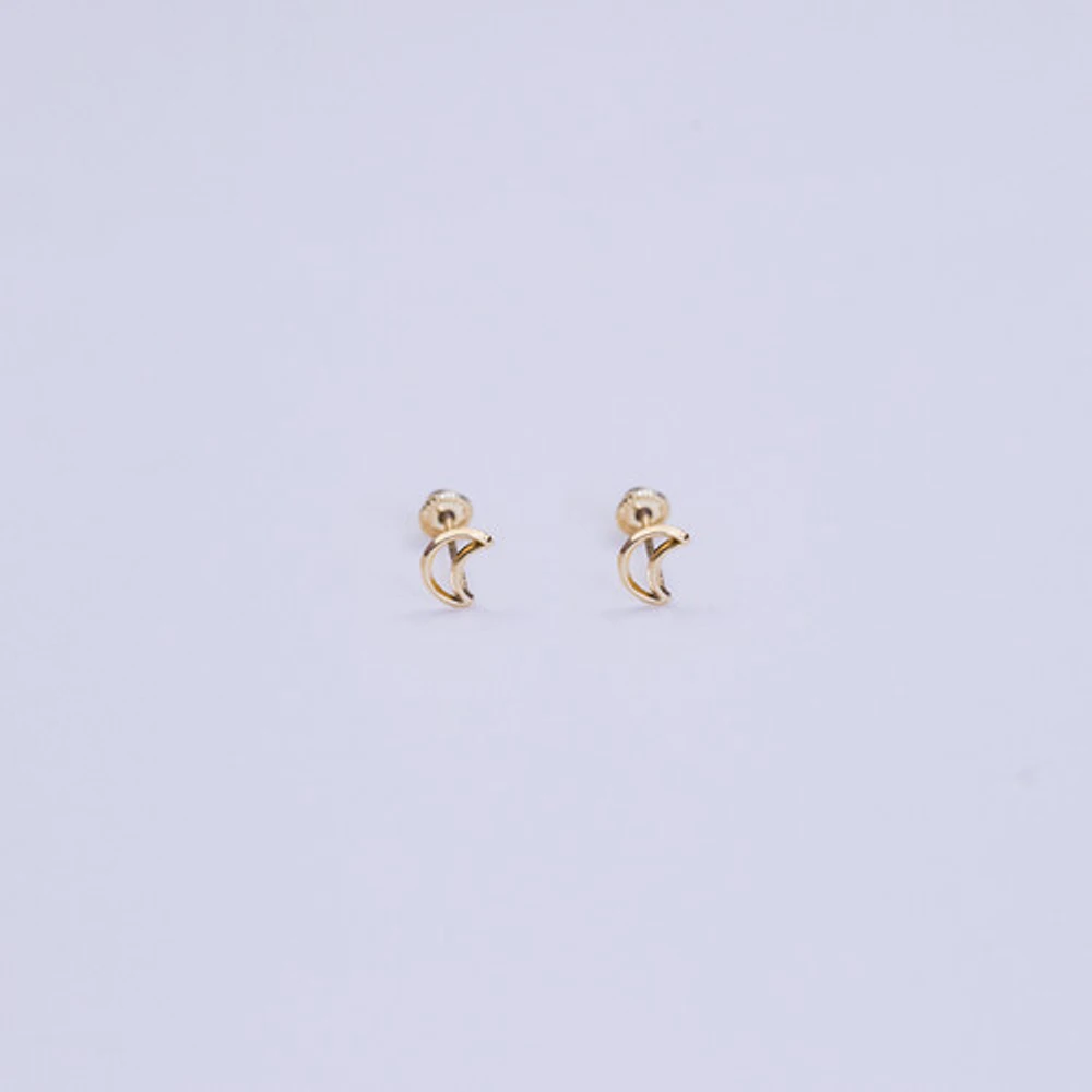 Hollow Moon Studs