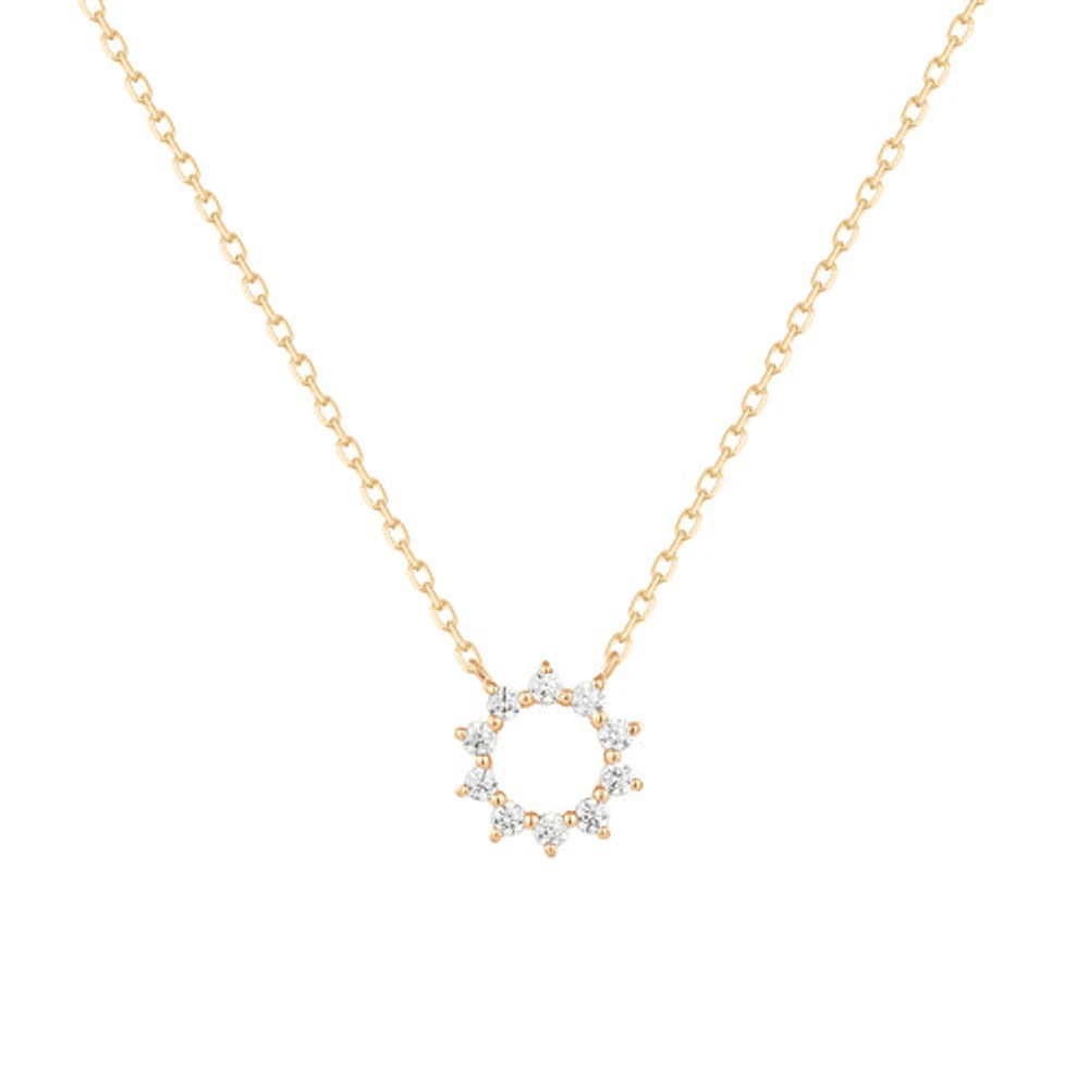 Sun Diamond Necklace
