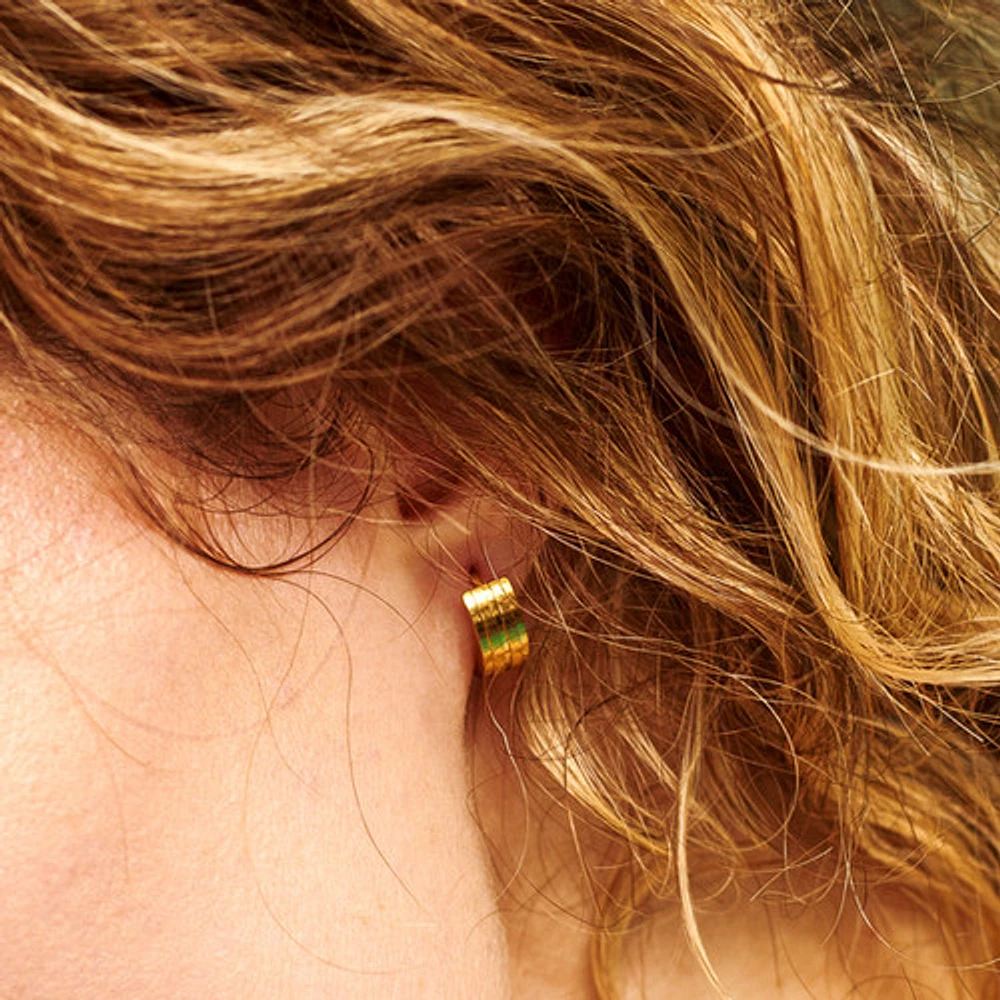 Striped Mini Hoops