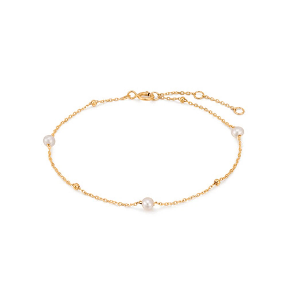 14K Dotted Pearl Bracelet