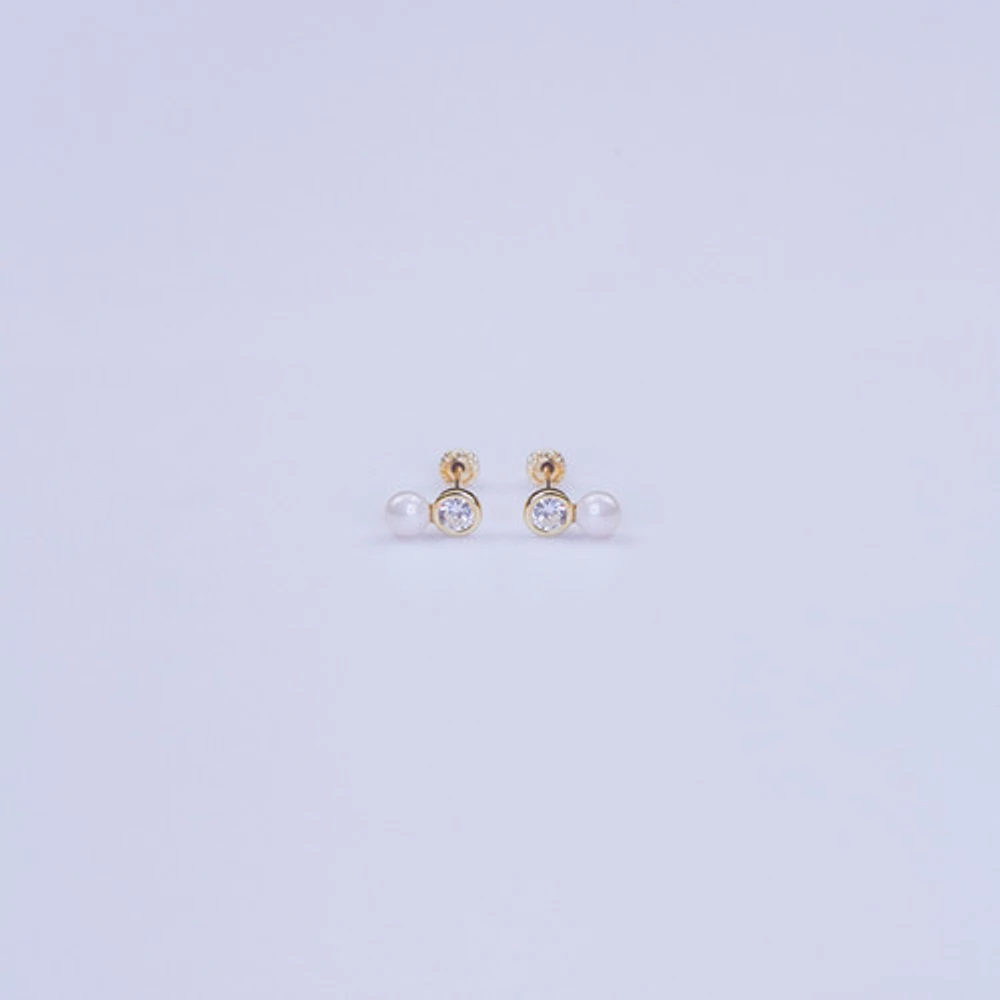 Gem Pearl Studs