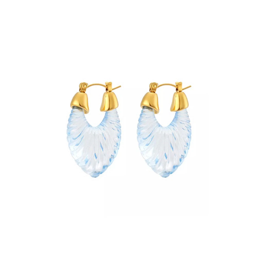 Blue Neptune Resin Hoops