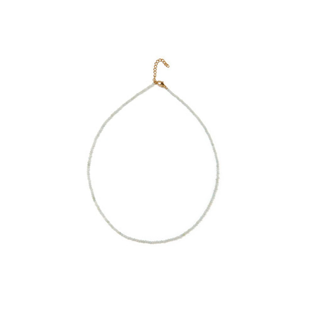 Natural Crystal Necklace (Blue Tones)