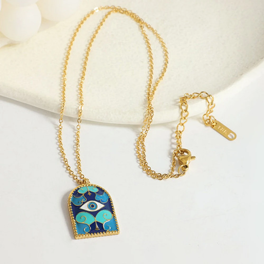 Blue Evil Eye Necklace