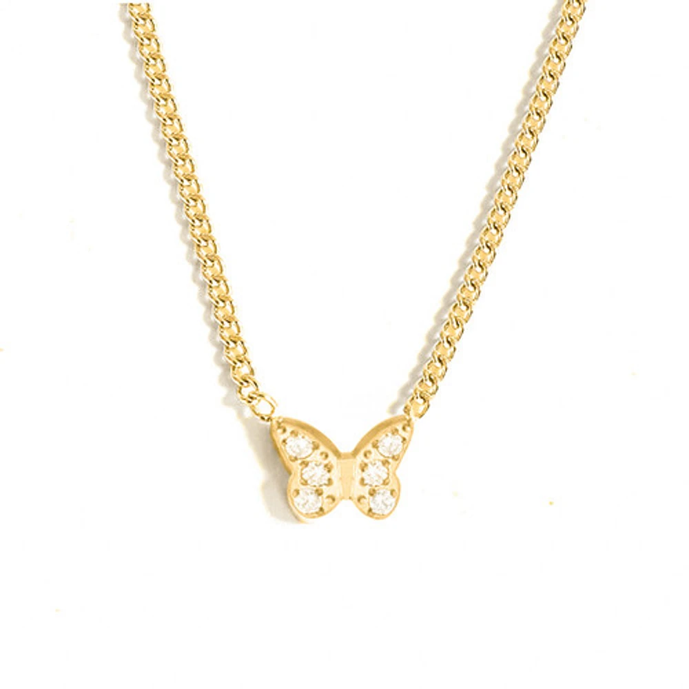 Mini Bling Butterfly Necklace