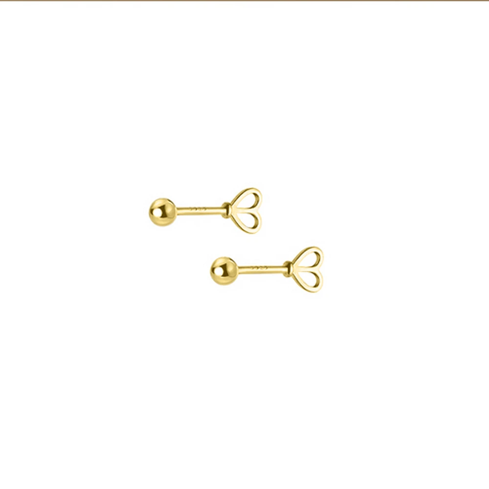 Standing Heart Studs