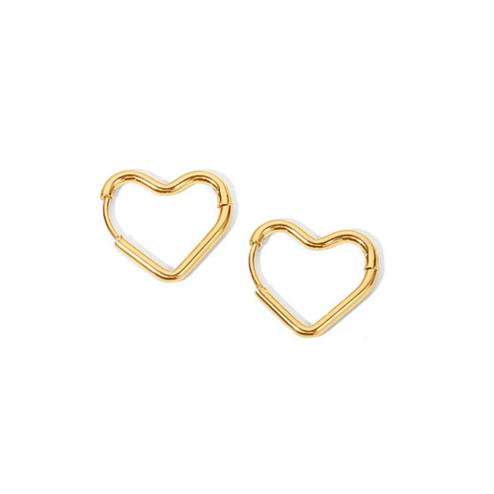 Round Heart Hoops