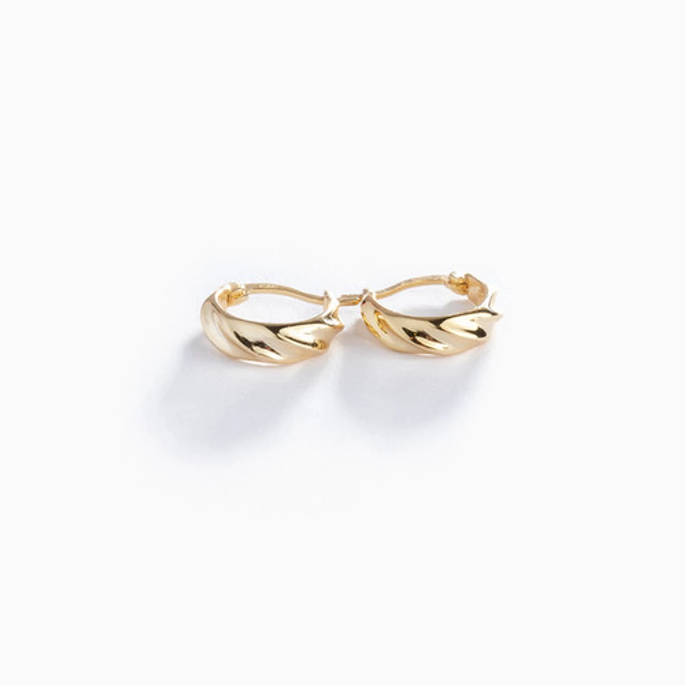 Twisted Latch Mini Hoops