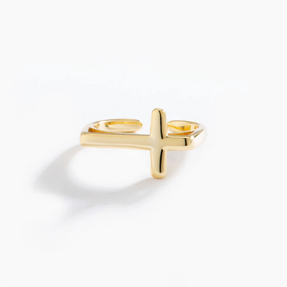 Gold Cross Ring