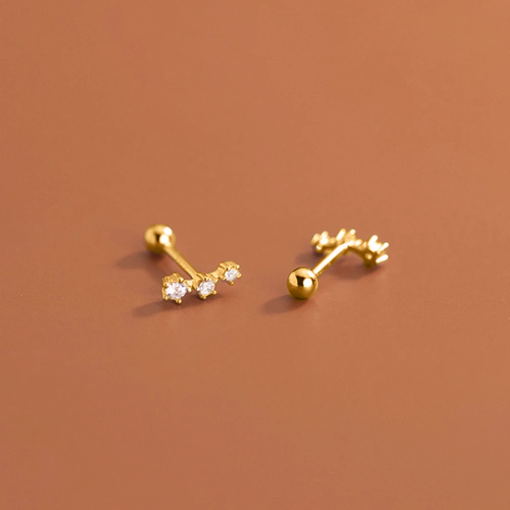 Twist On Lined Crystal Stars