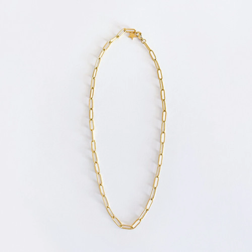 Patterned Paperclip Link Chain