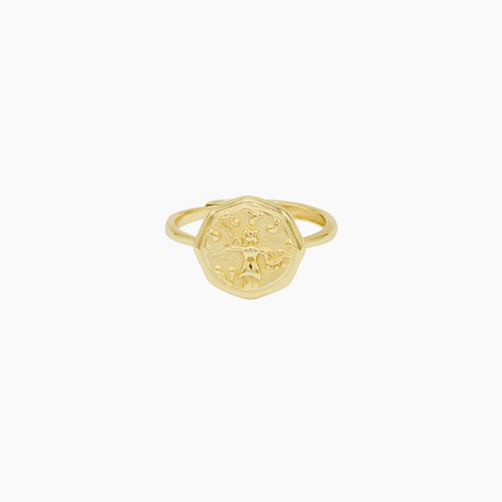 Figure on Coin Ring