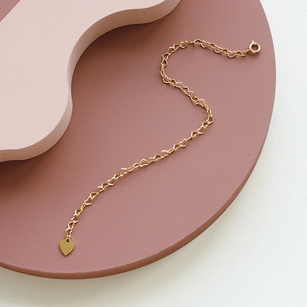Heart Chain Bracelet