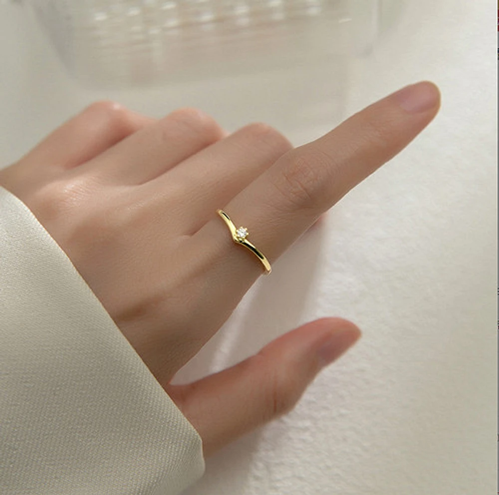 Simple Crystal Ring