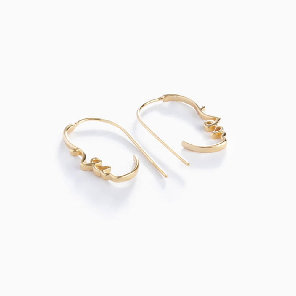 Abstract Face Earrings