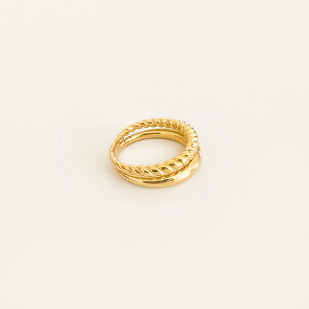 Steel Twisted Dual Ring