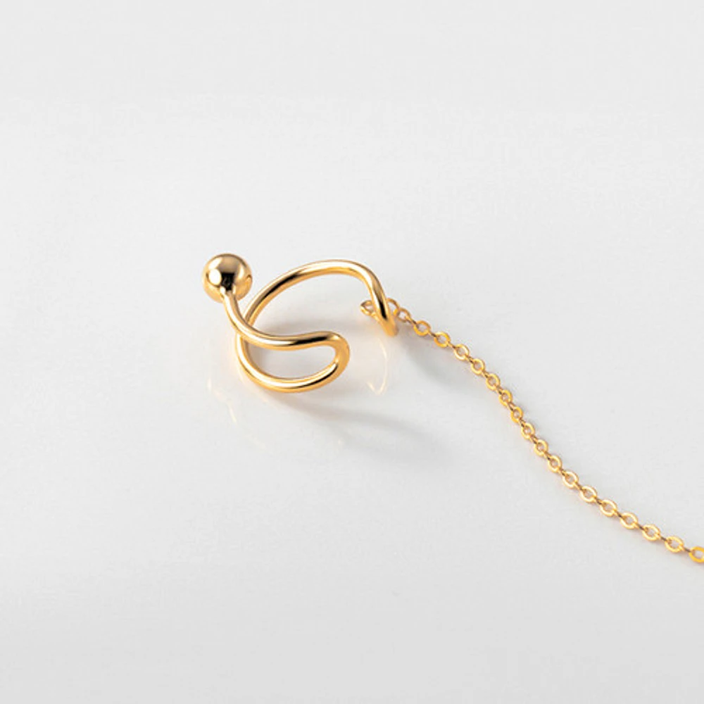 Gold Dangling Stacked Cuff
