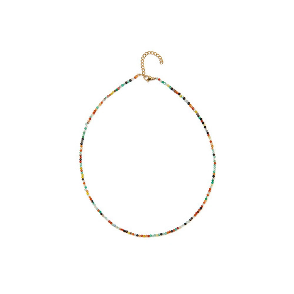 Natural Crystal Necklace (Mixed Tones)