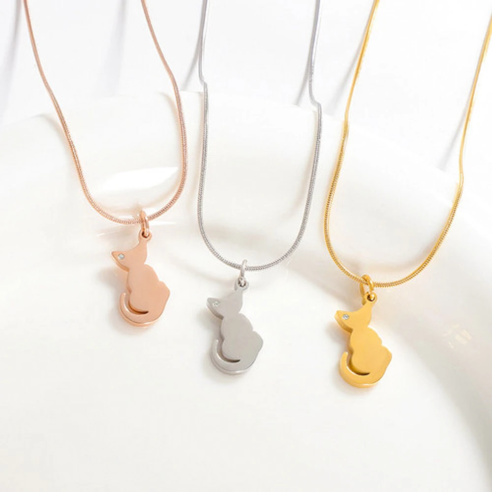 Cat Engravable Necklace