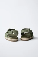 JUTE LEATHER SANDALS