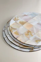 LOT DESSOUS DE VERRE NACRE (LOT DE 4)