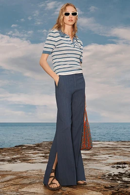 LIMITED EDITION STRIPED FLARE PANTS