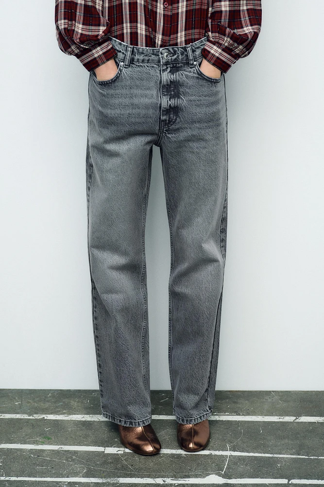 STRAIGHT LEG LONG LENGTH Z1975 JEANS WITH A HIGH WAIST