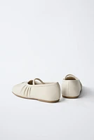 BALLERINES EN CUIR