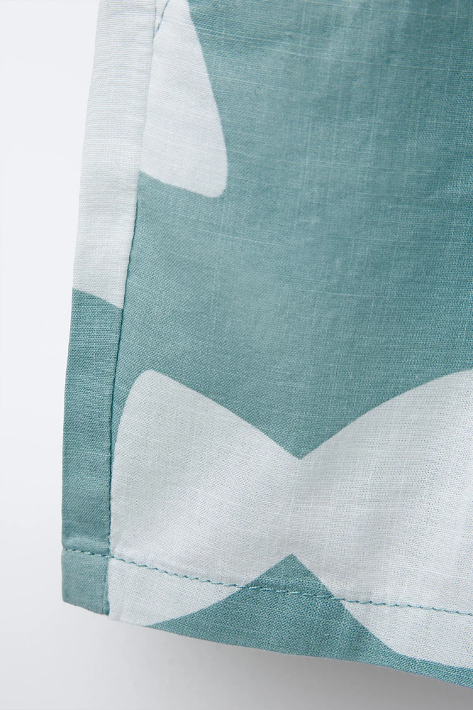 FISH PRINT BERMUDA SHORTS