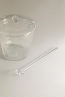 BOROSILICATE GLASS SUGAR BOWL